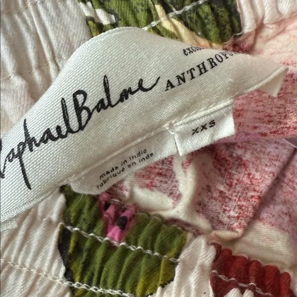 Anthropologie Raphael Balme Flannel Sleep Pants Pjs Pajama Lounge Sz XXS - Picture 3 of 3